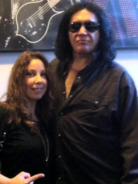Laura Christine and Gene Simmons